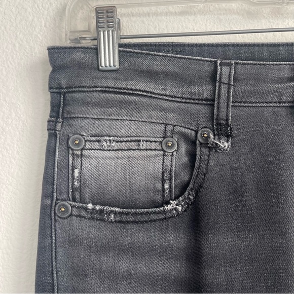 R13 Boy Skinny Grey Denim Jeans - Picture 3 of 8